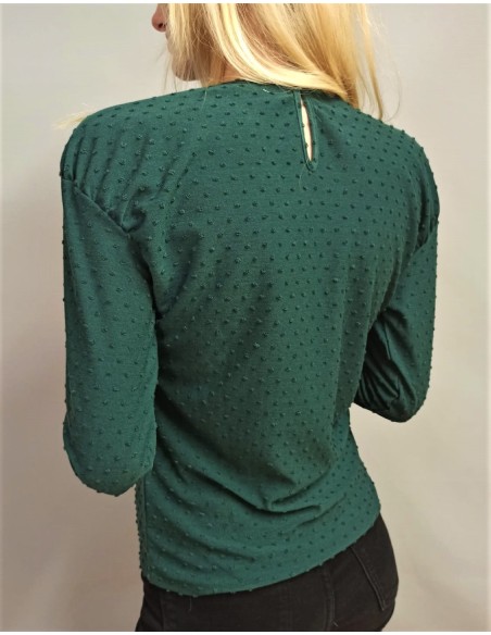 Haut en coton manches longues col rond Ludovica