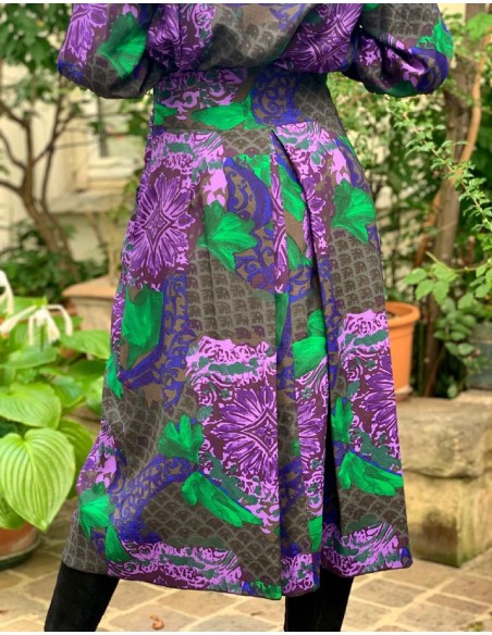 Jupe longue imprimé fleuri Frida