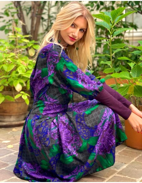 Jupe longue imprimé fleuri Frida