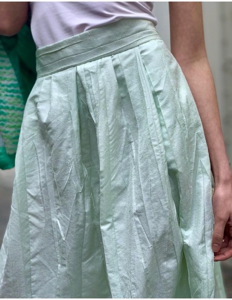 Jupe mi longue à plis Sissi