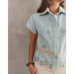 Carmen embroidered denim jacket 2