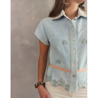 Carmen embroidered denim jacket Carmen embroidered denim jacket
