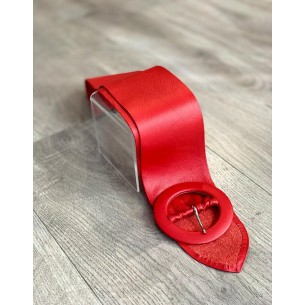 Ceinture haute en cuir souple Sylvie