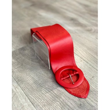 Ceinture haute en cuir souple Sylvie