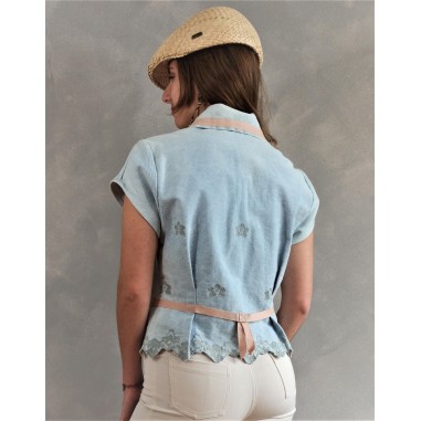 Carmen embroidered denim jacket Carmen embroidered denim jacket