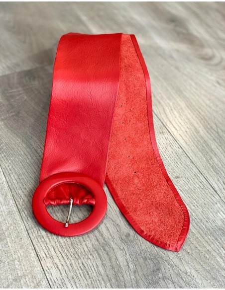 Ceinture haute en cuir souple Sylvie