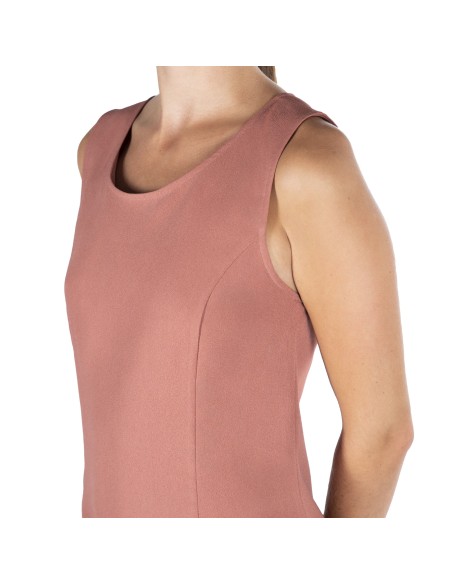 Robe droite en crêpe Maly