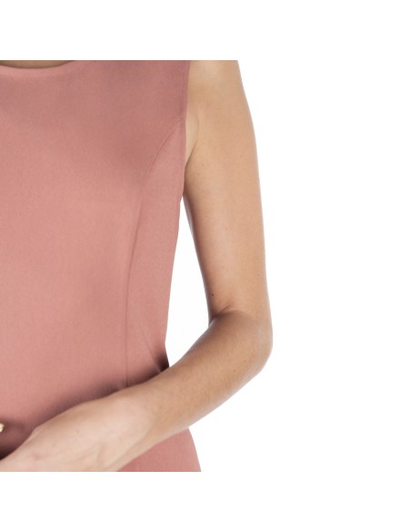 Robe droite en crêpe Maly