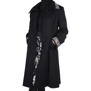 Esmeralda mid-length fitted coat