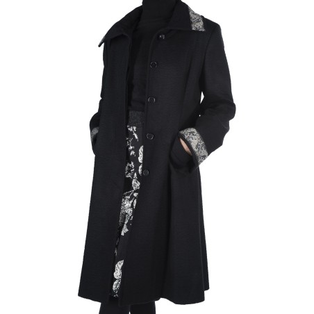 Manteau mi long cintré Esmeralda