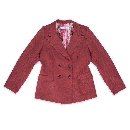 Red double-breasted jacket Livia
