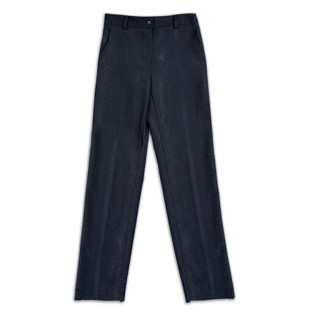 Pantalon droit bleu Eléonore