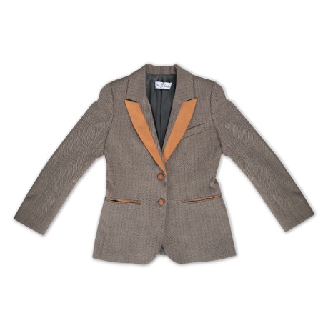 Daphne wool and alcantara suit jacket