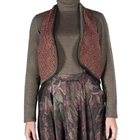 Brick knit cardigan Lili