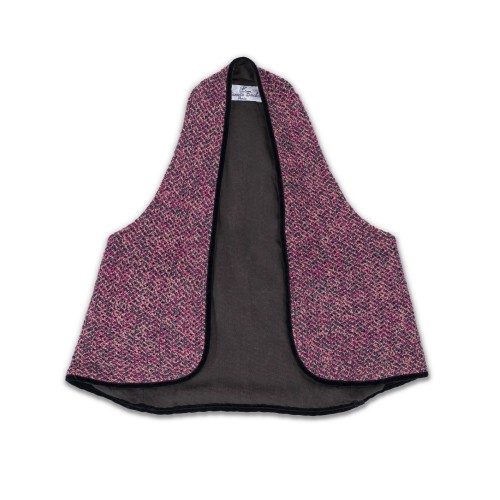 Gilet en maille prune Lili Gilet en maille prune Lili