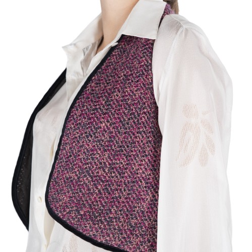 Gilet en maille prune Lili Gilet en maille prune Lili