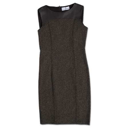 Michelle Brown Tweed Shift Dress