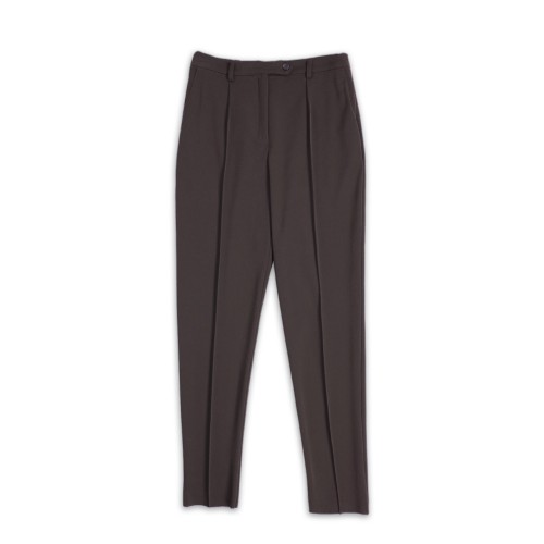 Pantalon cigarette en crêpe Albana