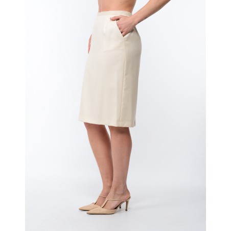 Jupe crayon ivoire Elda