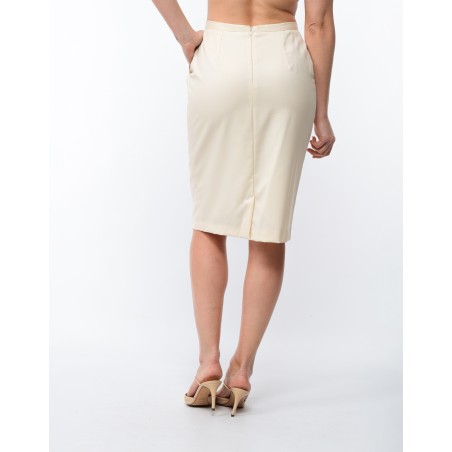 Jupe crayon ivoire Elda