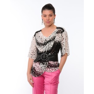 Tunique en mousseline imprimée Sibylle 2