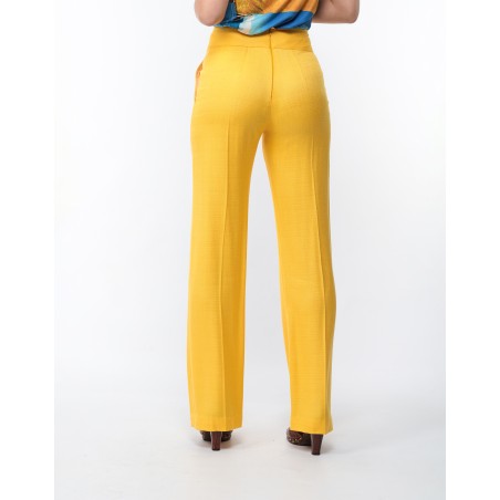 Pantalon droit taille haute Éléonore