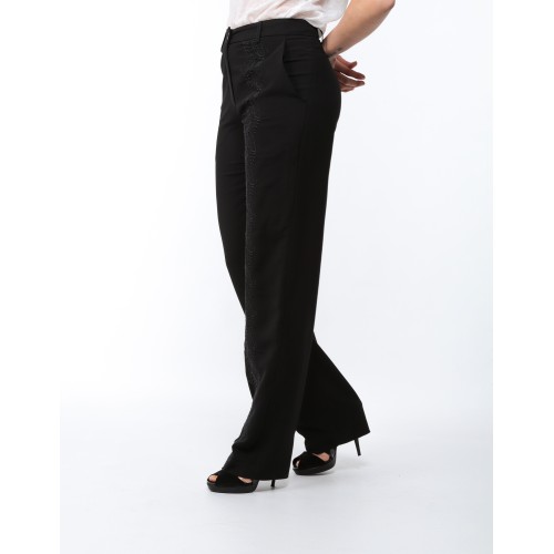 Eleonore embroidered straight trousers