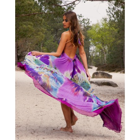 Long dress with a train Anais