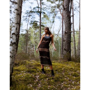 Pleated sheath dress Afra