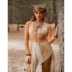 Golden brown skirt pants Jade 2