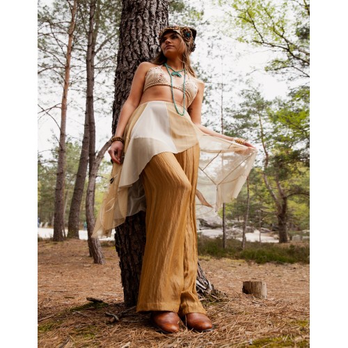 Golden brown skirt pants Jade Golden brown skirt pants Jade