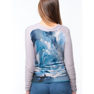 Blue and parma printed sweater Carla 2