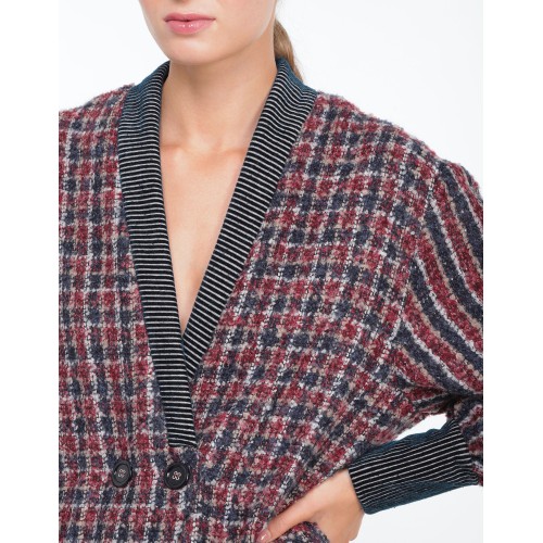 Cardigan en tweed Alix