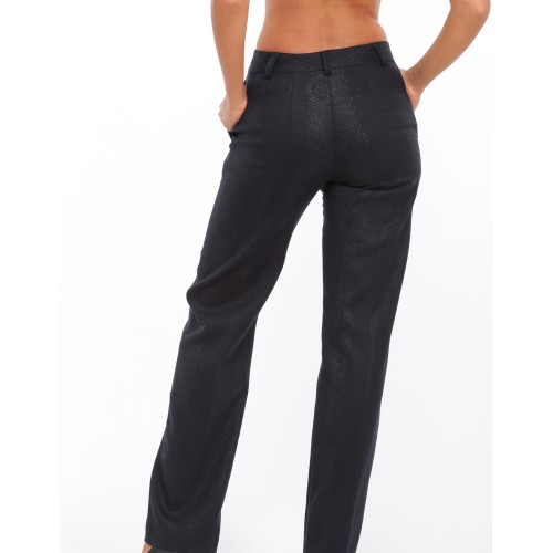 Pantalon droit bleu Eléonore Pantalon droit bleu Eléonore