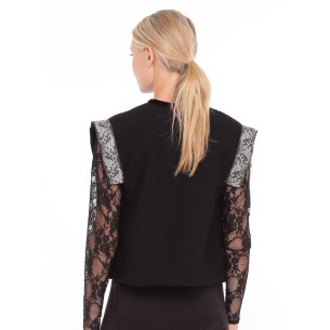 Black wool vest King 2