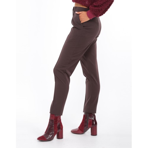 Albana crepe cigarette trousers