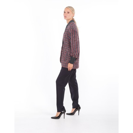 Pantalon cigarette en crêpe Albana