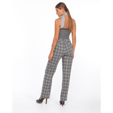 Pantalon à carreaux Eléonore
