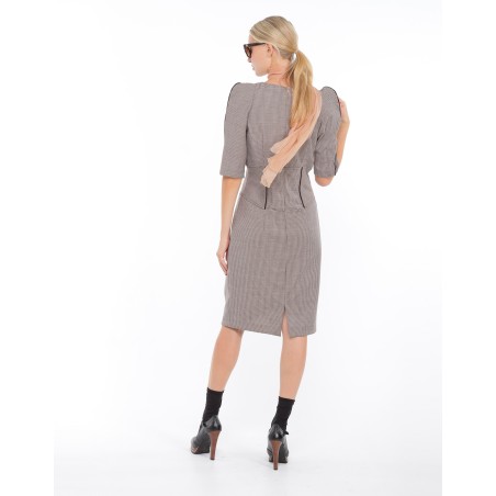 Brown wool dress Marylin