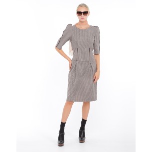 Brown wool dress Marylin 2