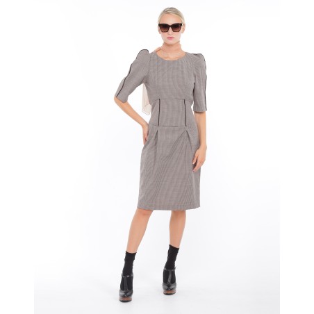 Brown wool dress Marylin