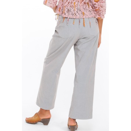 Wide velvet trousers Laura