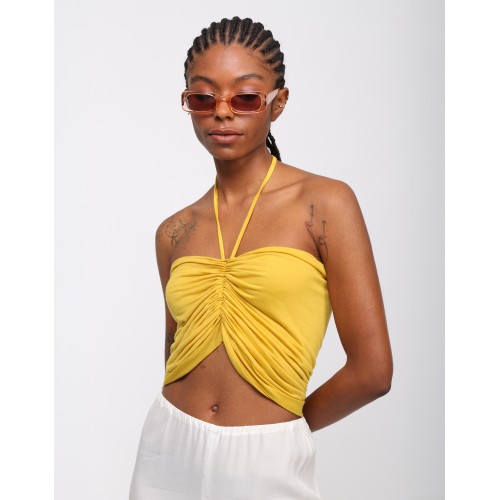 Ely draped bra top