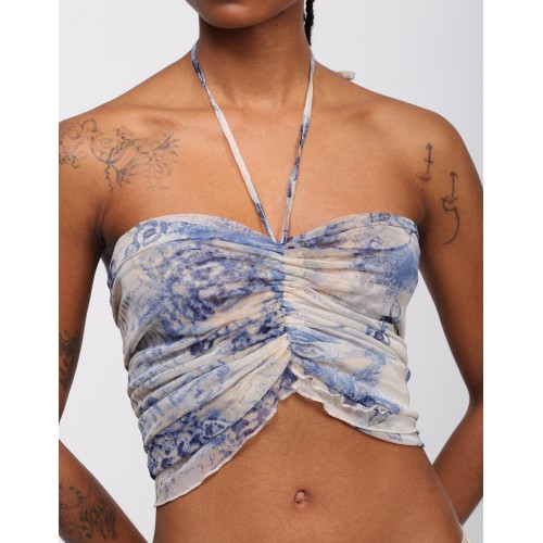 Ely tulle draped bralette top