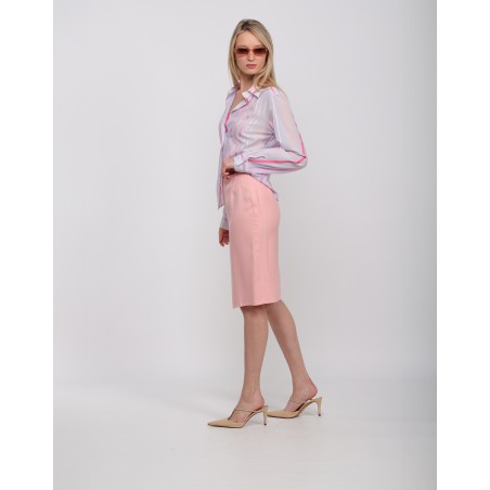 Carla striped cotton blouse