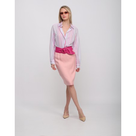 Carla striped cotton blouse