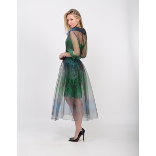 Luna organza trench coat