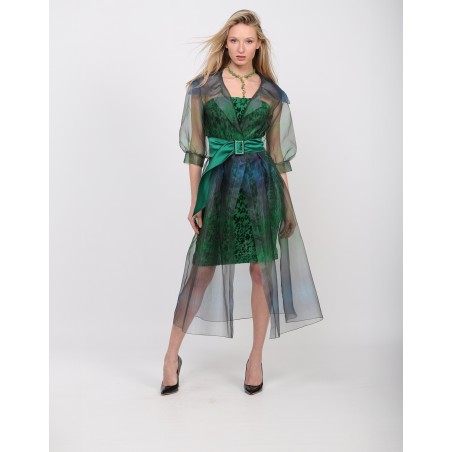 Luna organza trench coat
