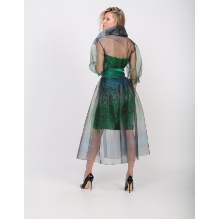 Luna organza trench coat