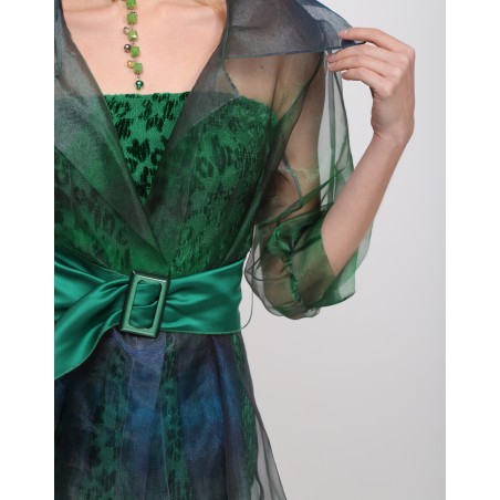 Luna organza trench coat